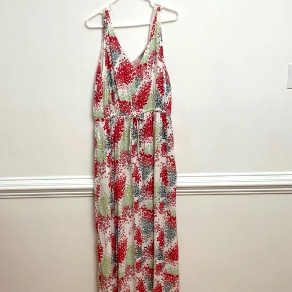 Lucky Brand Maxi Tank Dress Women's XL Multi Color Lined Summer - Picture 2 of 4